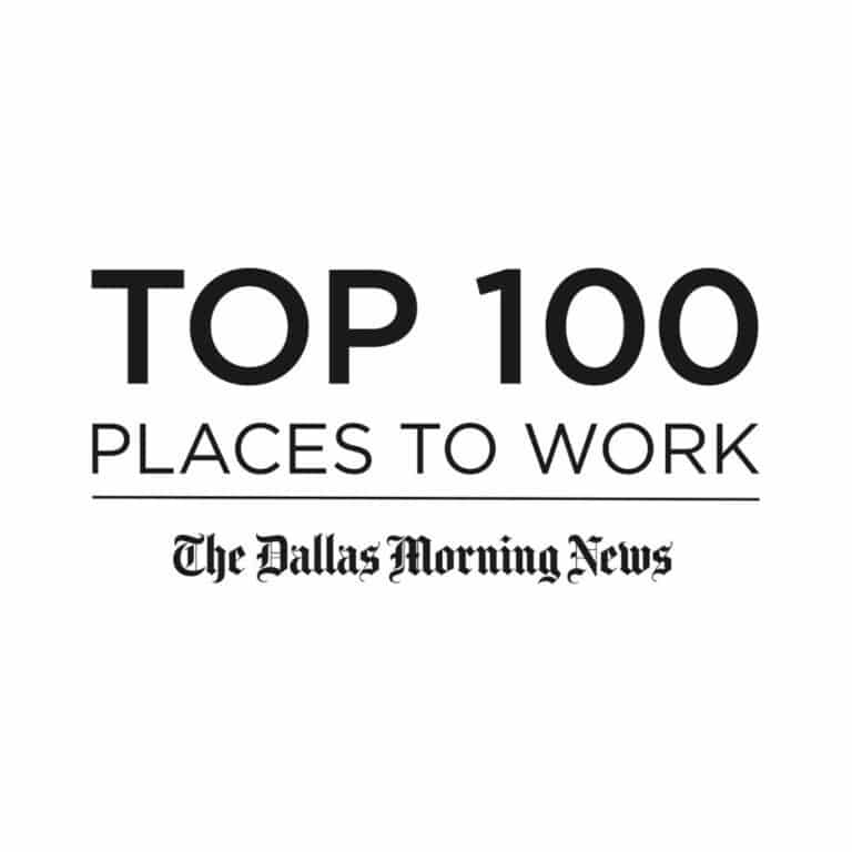 Top 100 Places to Work The Dallas Morning News Award Logo