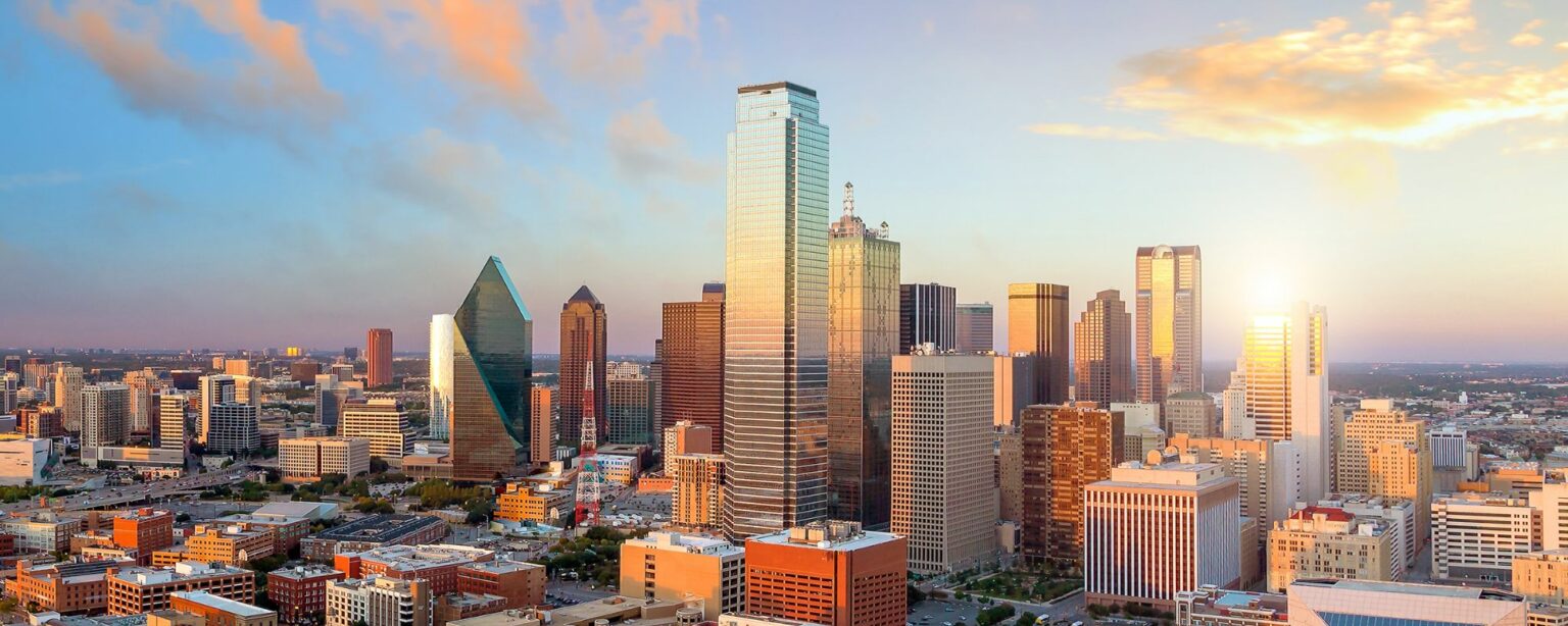 photo of the DFW skyline